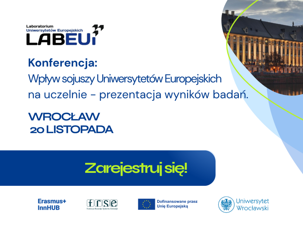 Baner konferencji Laboratorium Uniwersytetów Europejskich